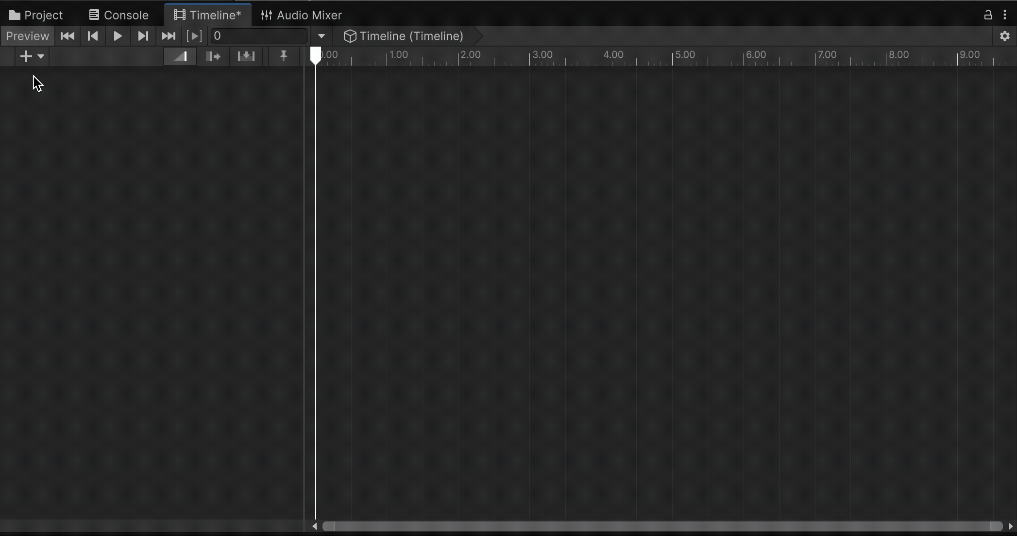 Adding an Audio Event Track and clip in Unity Timeline